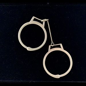 Gold handcuff bracelet